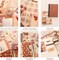 348 Pcs Scrapbooking Supplies Kit, Vintage Aesthetic Scrapbook Kit for Bullet Junk Journal, Stationery, A6 Grid Notebook, DIY Journaling Supplies, Birthday Craft Gift for Teen Girl Kid Women